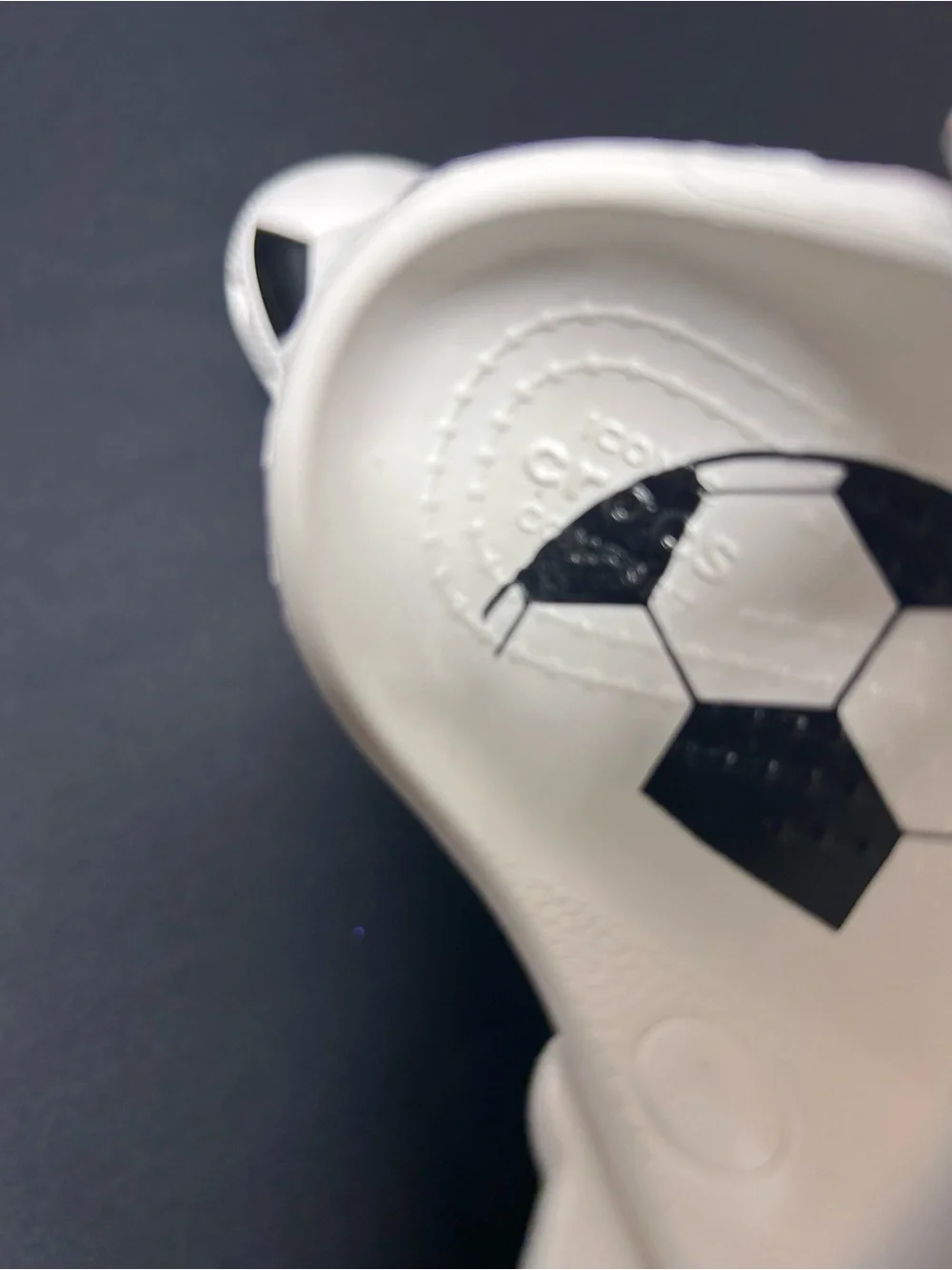 CROCS Classic Soccer Ball Clog Kids Toddler Size C8 White Black